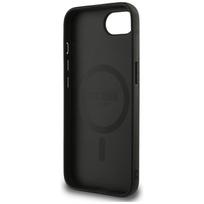 apple 17e - GUESS Peony Script Logo MagSafe Dėklas iPhone 16e Juodas (Black) - 3 nuotrauka