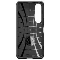 telefonas sony xperia 1 - Spigen Rugged Armor dėklas Sony Xperia 1 VII Juodas (Black) - 3 nuotrauka