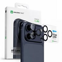 iphone 17 stiklas - AmazingThing Sapphire Camera Glass for iPhone 17 Pro / Pro Max - with Blue Frame - 2 nuotrauka