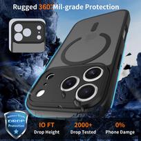iphone 17 pro max tech - „Tech-Protect BasicMag MagSafe“ dėklas, skirtas „iPhone 17 Pro Max“ – matinis juodas - 4 nuotrauka