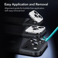 16 ekrano plevele - ESR "Armorite" kameros apsauga Apple iPhone 14 Pro / Pro Max / 15 Pro / Pro Max / 16 Pro / Pro Max / 17 Pro / Pro Max - Skaidrus (Clear) - 3 nuotrauka