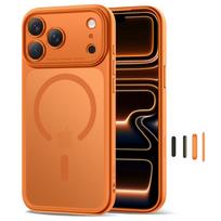 iphone orange - Tech-Protect iPhone 17 Pro MagPeak MagSafe Case - Kosminė Oranžinė (Cosmic Orange) - 7 nuotrauka
