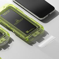 iphone 17 stiklas - Ringke Easy Slide 2-pack tempered glass for iPhone 17 - black - 3 nuotrauka