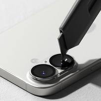 iphone 17 ekrano apsauga - Ringke Camera Full Cover 2-pack for iPhone 17 - Black - 4 nuotrauka