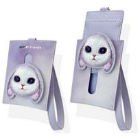 krepsys pinigine - Nimmy Big Eyed Pet 2.0 Rabbit 3-in-1 Phone Bag + Wallet + Tracker Case - Purple - 4 nuotrauka