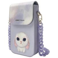 krepsys pinigine - Nimmy Big Eyed Pet 2.0 Rabbit 3-in-1 Phone Bag + Wallet + Tracker Case - Purple - 7 nuotrauka