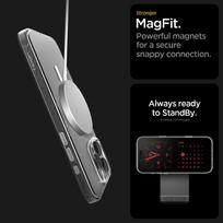 apple iphone 16 clear case - Spigen Thin Fit MagSafe Case for Apple iPhone 16 Pro - Skaidrus ir Baltas (Transparent White) - 2 nuotrauka