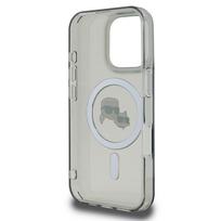 apple iphone 16 pro max magsafe - Karl Lagerfeld IML Metal Karl&Choupette Head MagSafe Dėklas iPhone 16 Pro Max - Juodas (Black) - 3 nuotrauka