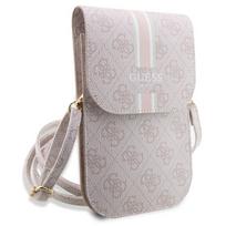 guess pinigines - Guess "PU 4G Printed Stripes Phone Bag" Pink - 4 nuotrauka