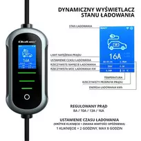 type type2 - Qoltec Mobile EV 2in1 Type 2 11kW 400V - 5 nuotrauka