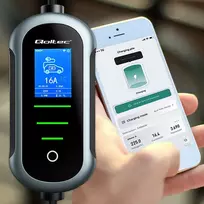 type type2 - Qoltec Mobile EV 2in1 Type 2 11kW 400V - 8 nuotrauka