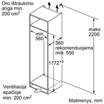 saldytuvas bosch imontuojamas - Bosch KIL82SDD0 - 3 nuotrauka