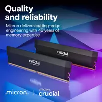 ddr5 2x32gb - MEMORY DIMM 64GB DDR5-6000 K2/PRO OC CP2K32G60C40U5B CRUCIAL - 3 nuotrauka