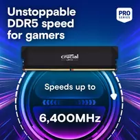 ddr5 2x32gb - MEMORY DIMM 64GB DDR5-6000 K2/PRO OC CP2K32G60C40U5B CRUCIAL - 6 nuotrauka