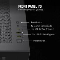 atx korpusai - „Corsair 3500X RS-R“ kompiuterio korpusas, „Mid-Tower“, E-ATX, RGB, grūdintas stiklas - juodas - 2 nuotrauka