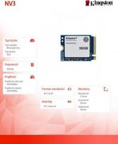 nvme ssd pcie 4.0 - Kingston NV3 500GB M.2 2230 NVMe SSD - 2 nuotrauka
