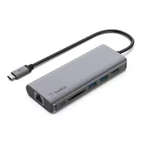 usb c 3 2 gen 2 kabelis - Belkin USB-C 6-in-1 Multiport Adapter AVC008btSGY - 2 nuotrauka