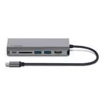 usb c 3 2 gen 2 kabelis - Belkin USB-C 6-in-1 Multiport Adapter AVC008btSGY - 4 nuotrauka