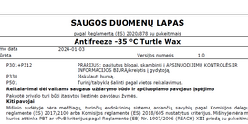 lauko sviestuvas su baterija - Aušinimo skystis Turtle Wax® -35°C, 1 l - 2 nuotrauka