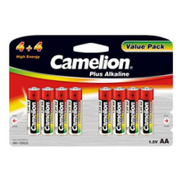 aa baterijos - Camelion Plus Alkaline AA (LR06), 8 (4+4) value pack - 2 nuotrauka