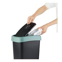 siuksliadeze 25 l - Šiukšliadėžė Rotho Twist 17544, Juoda (Black)/Tamsiai žalia (Dark Green), 25 l - 5 nuotrauka