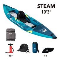 zvejybine valtes - Aqua Marina Steam ST-312 Pripučiama Kajakas su Irklu, 312 cm x 90 cm - 1 nuotrauka