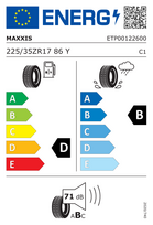 padangos vasarines r17 - Maxxis MA VS 01 225/35 ZR17 86Y XL - 2 nuotrauka