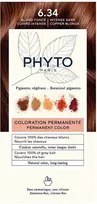 phyto plauku dazai - Phyto Phytocolor plaukų dažai be amoniako 6.34 Tamsiai varinis blondas (Dark Copper Blonde) - 1 nuotrauka