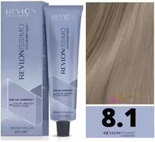Revlon Professional Revlonissimo Colorsmetique ilgalaikiai plaukų dažai - 8.1 Šviesi pelenų blondinė (Light Ash Blonde)