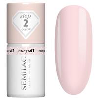 Hibridinis nagų lakas Semilac Easy Off L02 Milky Pink, 7 ml