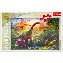 delione dinozauras - Dėlionė Trefl Dinosaur Country 16277, 100 dalių - 3 nuotrauka