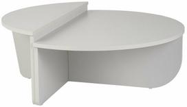Kavos staliukas Nordure Orion, pilka sp., 90 cm x 90 cm x 35 cm