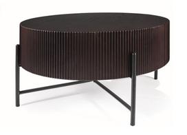 Kavos staliukas Tuca, juoda sp./tamsiai ruda sp., 80 cm x 80 cm x 40 cm