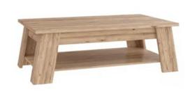 Kavos staliukas Forte Cartago, ąžuolo sp., 120 cm x 75 cm x 41 cm