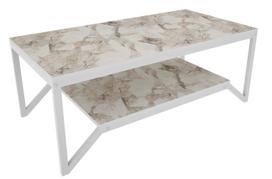 Kavos staliukas Kalune Design Flora, balta sp., 120 cm x 60 cm x 45.8 cm