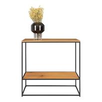 konsole staliukas - Konsolinis staliukas House Nordic, juoda sp./medžio sp., 80 cm x 36 cm x 80 cm - 4 nuotrauka