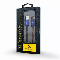 micro usb cable - GEMBIRD CC-USB2J-AMmBM-2M-BL - 2 nuotrauka