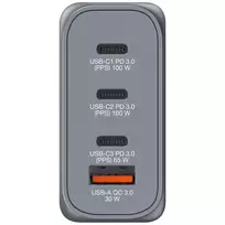 usb c 65w gan - Verbatim GNC-100 GAN CHARGER 4 PORT 100W/USB A/C (EU/UK/US) - 7 nuotrauka