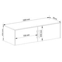 spintos antresole - Spinta Akord S150, balta/pilka (White/Grey) - 4 nuotrauka