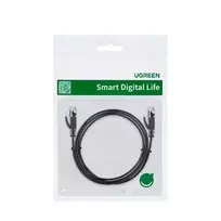 plokscias utp - Ugreen NW102 Plokščias tinklo laidas RJ45, Cat.6, UTP, 8m Juodas (Black) - 2 nuotrauka