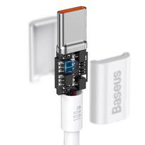 usb type c laidas - Baseus CATYS-B02 Superior Series White - 3 nuotrauka