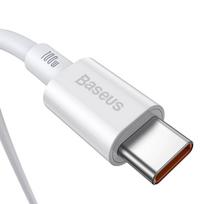 usb type c laidas - Baseus CATYS-B02 Superior Series White - 4 nuotrauka