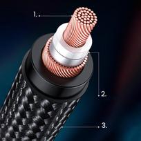 garso adapteriai 3,5 mm - UGREEN AV182 XLR to jack 3.5mm AUX 1m (black) - 8 nuotrauka