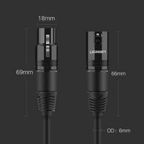 xlr - UGREEN AV130 XLR female to XLR male cable - 2m (black) - 13 nuotrauka
