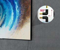 av hdmi laidas - Unitek 8K HDMI 90° ir 270° kampo adapteris Juodas (Black) - 5 nuotrauka