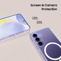 samsung s25 tech protect deklas - Tech-Protect "Flexair Hybrid Magsafe Case Galaxy S25 Edge" Clear - 4 nuotrauka