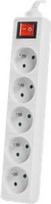 ilgintuvas 1.5m - Lanberg PS1-05E-0150-W 1.5 m 5 lizdų su jungikliu Baltas (White) - 3 nuotrauka