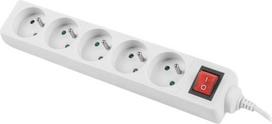 ilgintuvas 1.5m - Lanberg PS1-05E-0150-W 1.5 m 5 lizdų su jungikliu Baltas (White) - 4 nuotrauka