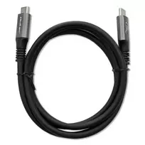 usbc - Qoltec USB4 Kabelis 240W ,  USB-C PD ,  Thunderbolt 3/4 ,  40Gb/s ,  1m ,  Juodas (Black) - 5 nuotrauka
