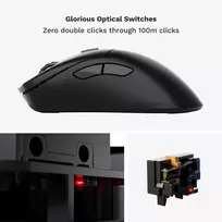 gaming pele - Glorious Model D 2 PRO, juoda - 5 nuotrauka